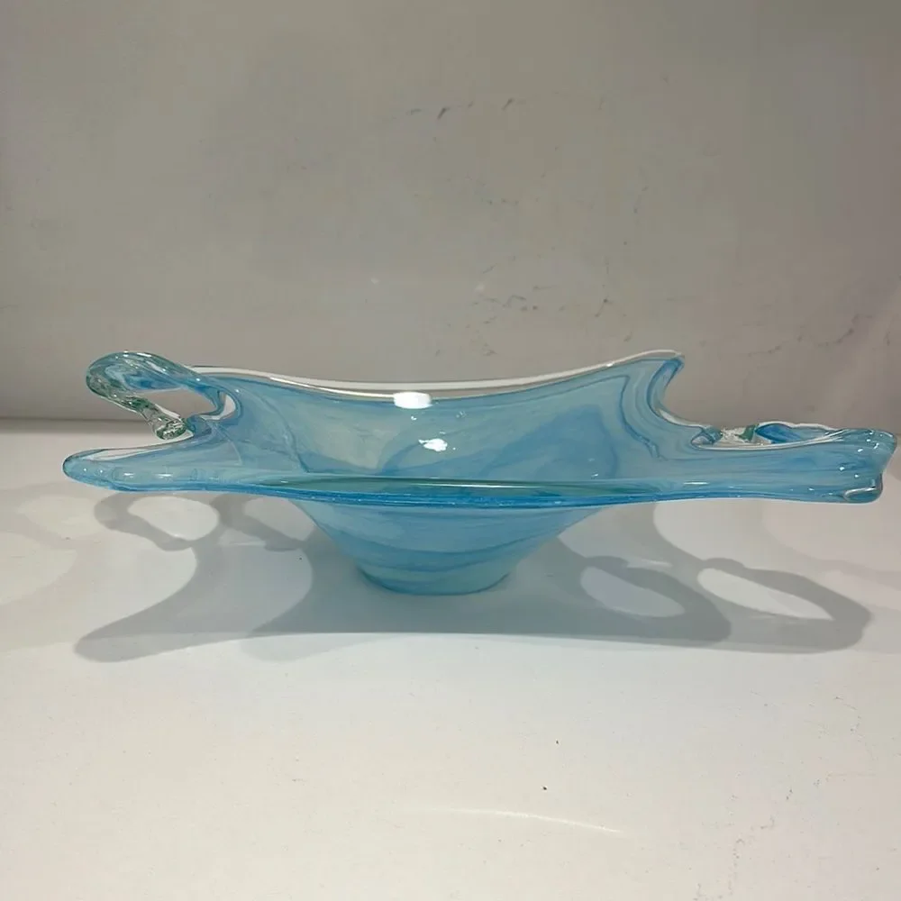 Blue ocean crystal bowl